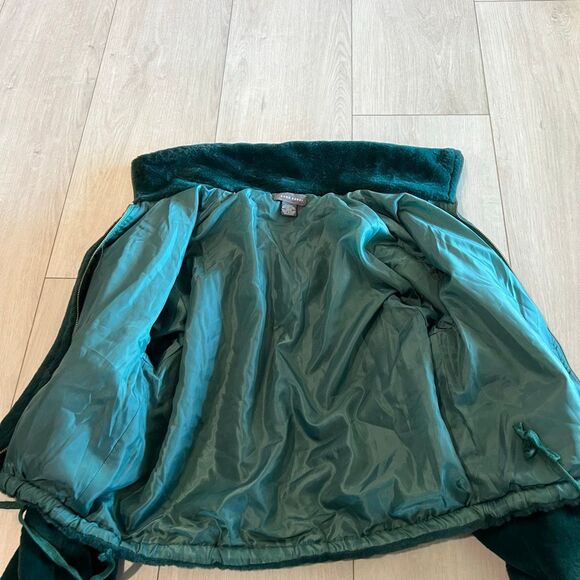 Sans Souci Green Faux Fur bomber jacket size s - Picture 6 of 7